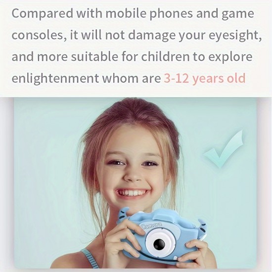 Camera Cartoon Digital Mini Fun Camera High-definition Dual Camera Toy Gift