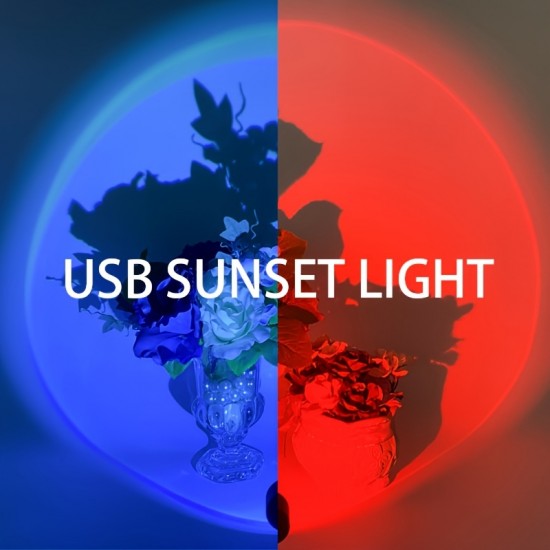 Sunset Projection Light LED Sunset Light Colorful RGB Romantic Atmosphere Light Photography Home Party Decoration Light