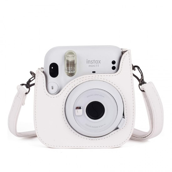 Instax Mini 11 Camera Case ,PU Leather Bag With Pocket And Adjustable Shoulder Strap Without Camera