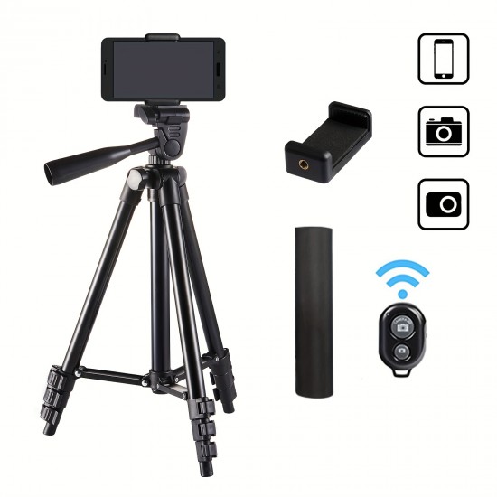 Vloging DSLR Flexible Tripod Extendable Travel Lightweight Stand Remote Control For Vlog Mobile Cell Phone Mount Camera Gopro Live