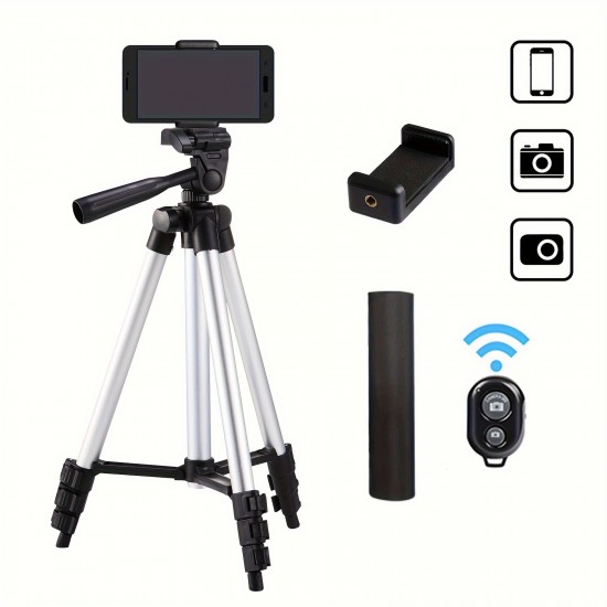 Vloging DSLR Flexible Tripod Extendable Travel Lightweight Stand Remote Control For Vlog Mobile Cell Phone Mount Camera Gopro Live