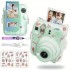 5-Piece Clear Case - Camera Protective Case Compatible With Fuji Instax Mini 12, Hard PC Case With 2 Straps And Stickers (Clear)