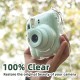 5-Piece Clear Case - Camera Protective Case Compatible With Fuji Instax Mini 12, Hard PC Case With 2 Straps And Stickers (Clear)