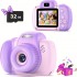 Mini Kids Camera Toys For 3 4 5 6 7 8 Year Old Girls Boys, Toddler Children Digital Video Camcorder Camera, Best Chritmas Birthday Festival Gift For Kids - 32G SD Card Included