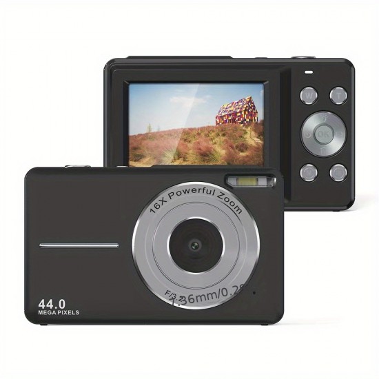 Student Digital Camera 16X Zoom 2.4 Inch Screen Student Mini Digital Camera (with 32G Memory Card)