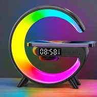 Wireless Speakers With Wireless Fast Charging, Rhythm RGB Light, Bar Smart Light, Sunrise Alarm Clock, Wake Up Light For Bedrooms, Dimmable Table Lamp