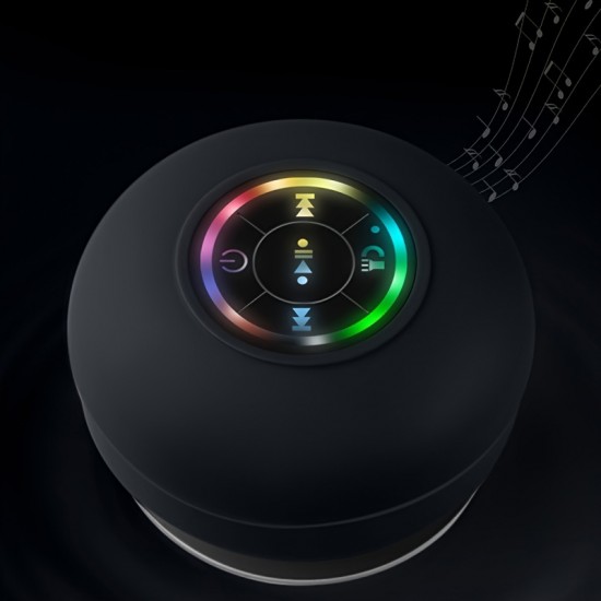 E8-New LED light bathroom wireless speaker four waterproof mini models car home audio multi-color