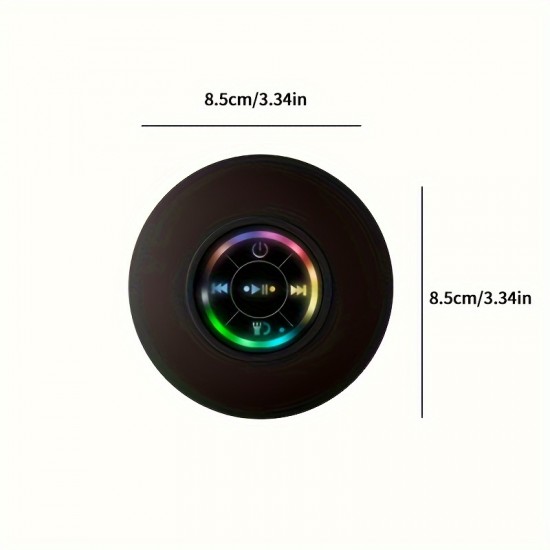 E8-New LED light bathroom wireless speaker four waterproof mini models car home audio multi-color