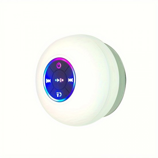 E8-New LED light bathroom wireless speaker four waterproof mini models car home audio multi-color