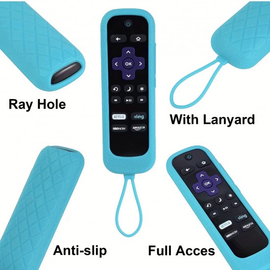 Remote Cover for Roku TV Remote Control, Battery Cover for TCL Hisense Roku TV Steaming Stick 4k 4K+ Roku Voice Remote