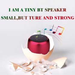 Portable Mini Music Player Speaker: Big Sound, Steel Cannon, HD Surround Sound - Perfect for Smartphones & Gifts!