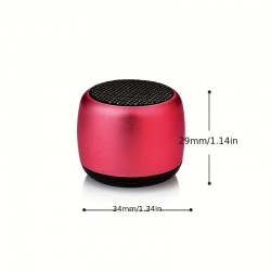 Portable Mini Music Player Speaker: Big Sound, Steel Cannon, HD Surround Sound - Perfect for Smartphones & Gifts!