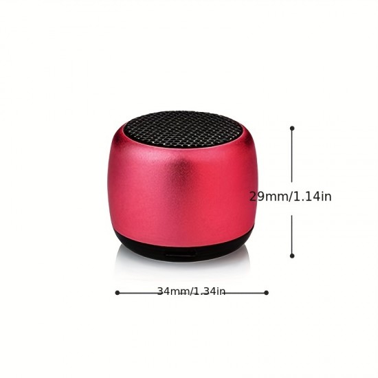 Portable Mini Music Player Speaker: Big Sound, Steel Cannon, HD Surround Sound - Perfect for Smartphones & Gifts!