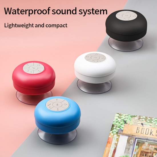 IPX4 Waterproof Portable Wireless Shower Speakers - Perfect For Bathroom, Car, Home & Bedroom - 2 Hours Battery Life & Suction Cup - A Great Gift For Friends