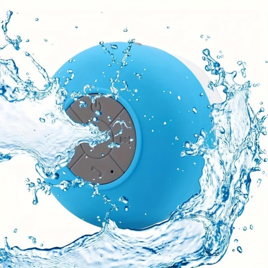 IPX4 Waterproof Portable Wireless Shower Speakers - Perfect For Bathroom, Car, Home & Bedroom - 2 Hours Battery Life & Suction Cup - A Great Gift For Friends