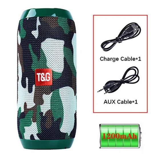 Portable Wireless Bass Speaker: Enjoy Music Anywhere With T&G's Charging Cable, Aux Cable, FM TF USB Plug-in Card!