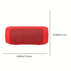 Portable Wireless Speaker With 1200mAh HD Call, Plug-in Card, And Mini Computer Subwoofer - Perfect For Outdoor Lawn Audio!