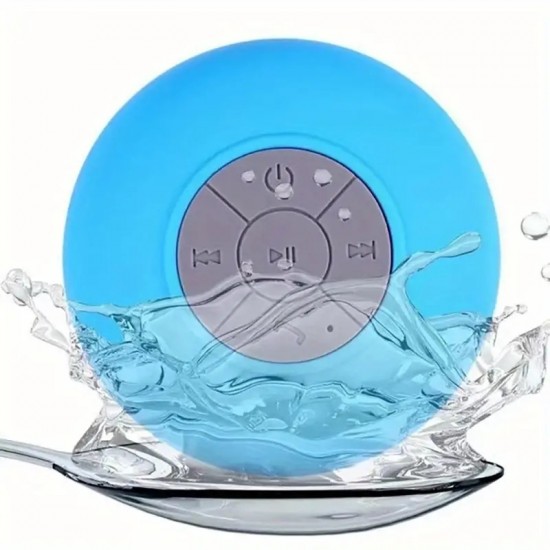 IPX4 Waterproof Portable Wireless Shower Speaker - Perfect for Bathroom, Car, Home & Bedroom - 2 Hours Battery Life & Suction Cup - A Great Gift