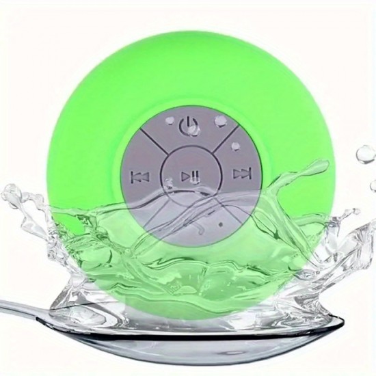 IPX4 Waterproof Portable Wireless Shower Speaker - Perfect for Bathroom, Car, Home & Bedroom - 2 Hours Battery Life & Suction Cup - A Great Gift