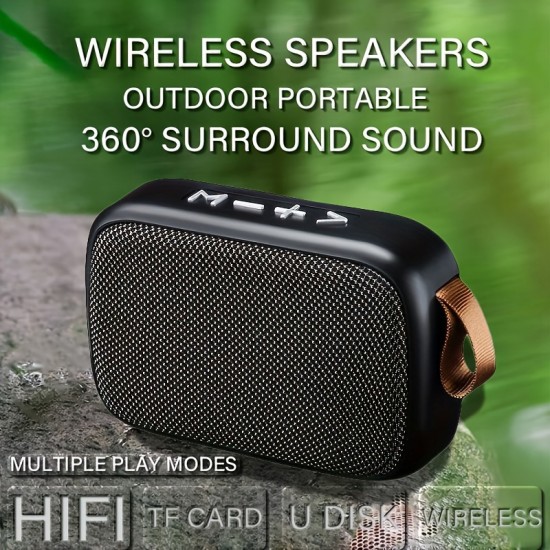 Outdoor Portable Wireless Stereo Speaker - Supports Hands-free Calls, TF Card/USB Connection To Mobile Phone/tablet/U Disk/wireless 5.0 Speaker - Large Volume - Ideal For Outdoor/camping/travel/party/family/with Lifting Rope For Easy Portability .