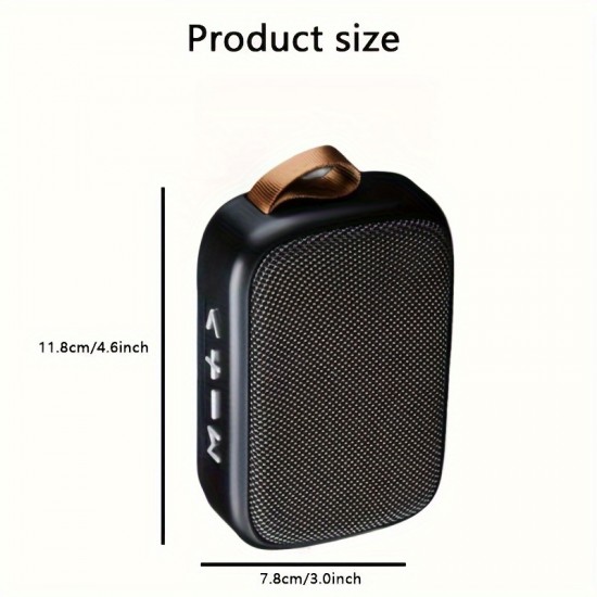 Outdoor Portable Wireless Stereo Speaker - Supports Hands-free Calls, TF Card/USB Connection To Mobile Phone/tablet/U Disk/wireless 5.0 Speaker - Large Volume - Ideal For Outdoor/camping/travel/party/family/with Lifting Rope For Easy Portability .