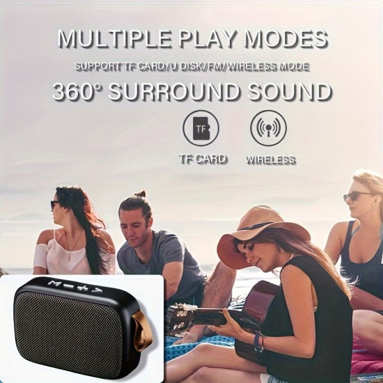 Outdoor Portable Wireless Stereo Speaker - Supports Hands-free Calls, TF Card/USB Connection To Mobile Phone/tablet/U Disk/wireless 5.0 Speaker - Large Volume - Ideal For Outdoor/camping/travel/party/family/with Lifting Rope For Easy Portability .