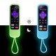 2 Pcs Rock Silicone Remote Control Protective Cover In Night Light Color, 2 Pieces Of Matching Color Remote Control Cover