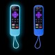 2 Pcs Rock Silicone Remote Control Protective Cover In Night Light Color, 2 Pieces Of Matching Color Remote Control Cover