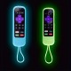 2 Pcs Rock Silicone Remote Control Protective Cover In Night Light Color, 2 Pieces Of Matching Color Remote Control Cover