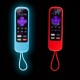 2 Pcs Rock Silicone Remote Control Protective Cover In Night Light Color, 2 Pieces Of Matching Color Remote Control Cover