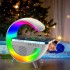 Wireless Charging Speaker - Smart Multi-function Speaker With Wireless Charging, Bedside Lamp, Living Room Table Lamp, Rhythm Light, Bedroom Dormitory Gift