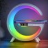 LED Wireless 10 W Fast Charging Speaker And Light, 7 Color Selections  Smart Light Sound Machine Lamp,  Light, Alarm Clock, Sunrise Simulation Wake Up Light, Radio For Bedrooms Dorm Kids Adults Desk Table Lamp Gift