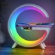 LED Wireless 10 W Fast Charging Speaker And Light, 7 Color Selections  Smart Light Sound Machine Lamp,  Light, Alarm Clock, Sunrise Simulation Wake Up Light, Radio For Bedrooms Dorm Kids Adults Desk Table Lamp Gift