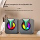 Desktop Computer Luminous Sound Desktop Laptop Game Sound Colorful Luminous RGB Sound Computer Speaker