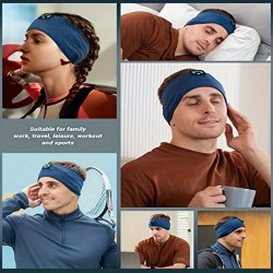 Sleep Headphones Wireless Headband, Cool Tech Gadgets Soft Music Sleep Headbands, Long Time Play Sleeping Headsets With Built In Speakers Perfect For Sleep, Workout, Running, Yoga