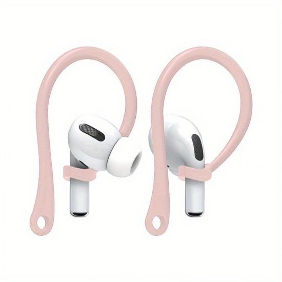 1 Pair Ear Hook Soft Silicone TPU Protective Earhooks Anti-lost Earhooks Earphone Holder For AirPods (AirPods Not Included)