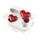 Fashionable Wireless TWS Earbuds - Heart Buds BT Earphones - Perfect For Gaming, Students & Women!