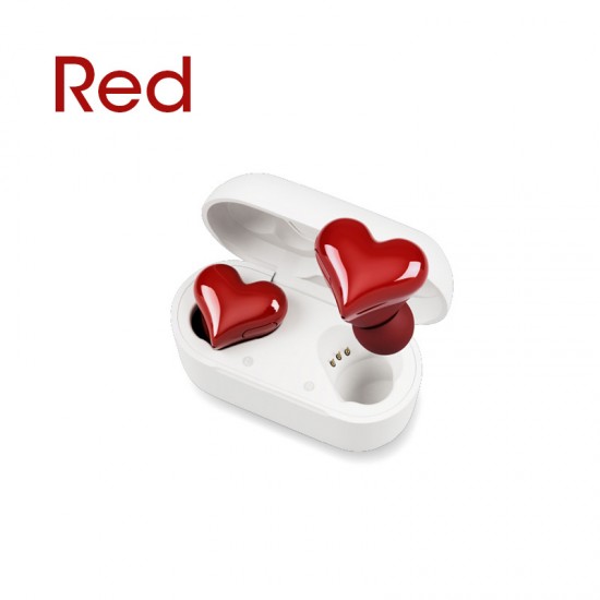 Fashionable Wireless TWS Earbuds - Heart Buds BT Earphones - Perfect For Gaming, Students & Women!