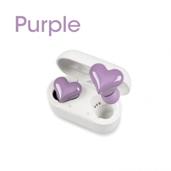 Fashionable Wireless TWS Earbuds - Heart Buds BT Earphones - Perfect For Gaming, Students & Women!