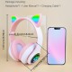 Wireless Headphones With Mic, Led Light Up Cat Over Ear Wireless Headphones For IPad/Tablet/PC/School, Birthday Gifts For Girls