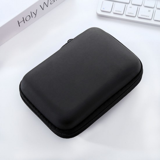 Data Cable Charger Storage Bag, Portable Earphone Storage Box Drop-proof Zipper Bag