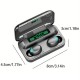 TWS Wireless Earbuds, Stereo Sound Headphones, Sport Headset, Touch Control In Ear Earphones With LED Display Charging Bin