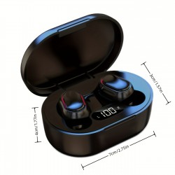 Noise Cancelling Wireless Earbuds With Mic - LED Display & Control - For iPhone & Xiaomi - Sport Earphones