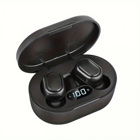 Noise Cancelling Wireless Earbuds With Mic - LED Display & Control - For iPhone & Xiaomi - Sport Earphones