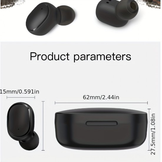 TWS Wireless Earphones IPX4 Waterproof Sport  Headset Noise Cancelling Headphones Mini In Ear Earbuds With Charging Case