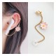 2 Pcs Chrysanthemum-style Headphones - Keep You Safe! Loss-proof Earring Wireless Earphones Protect The Ear Holder Chain With Non-porous Ear Clips