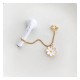 2 Pcs Chrysanthemum-style Headphones - Keep You Safe! Loss-proof Earring Wireless Earphones Protect The Ear Holder Chain With Non-porous Ear Clips