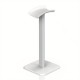 Premium Aluminum Headphone Stand - Camber-Shape Design, Stable Solid Base, Fits All Gaming Headsets & Music Earphones - White Black