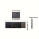 B033 Wireless Three Fold Keyboard Computer Office Mute Ultra-thin Portable Keyboard Three System