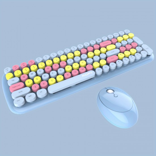 Cofii Candy XR Wireless Round Keycap Keyboard Mouse Set